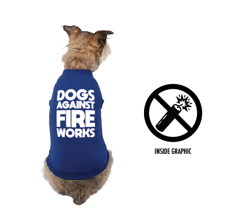 Dogs Against Fireworks Dog Shirt